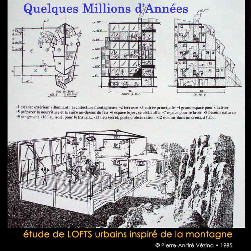 Dessin Habitations Loft archi bouteille 
